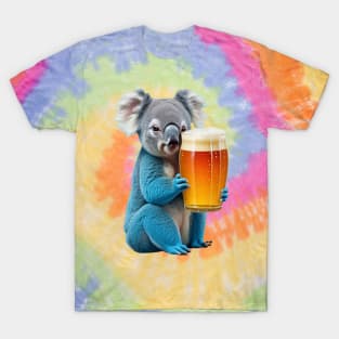 Cute Koala Bear With A Beer Mug T-Shirt